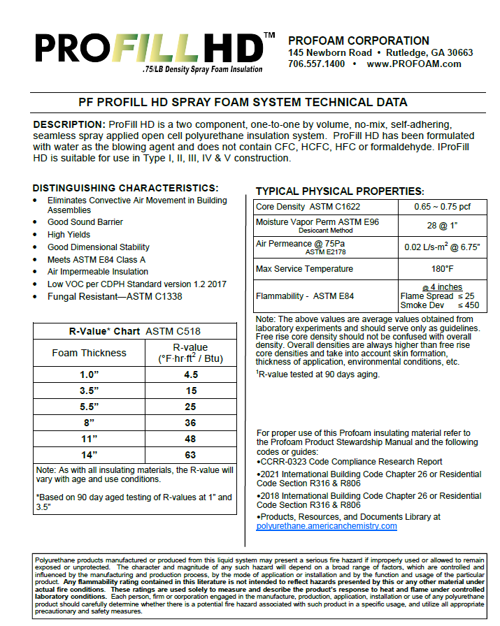 Profill HD .75/LB TDS