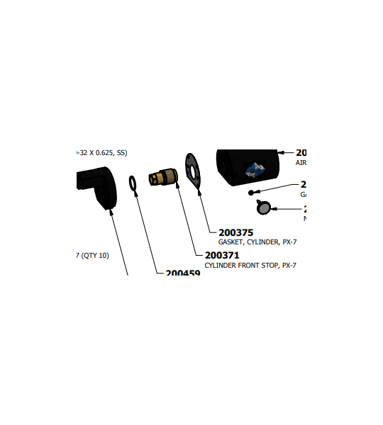 PMC PX-7 Cylinder Front Stop