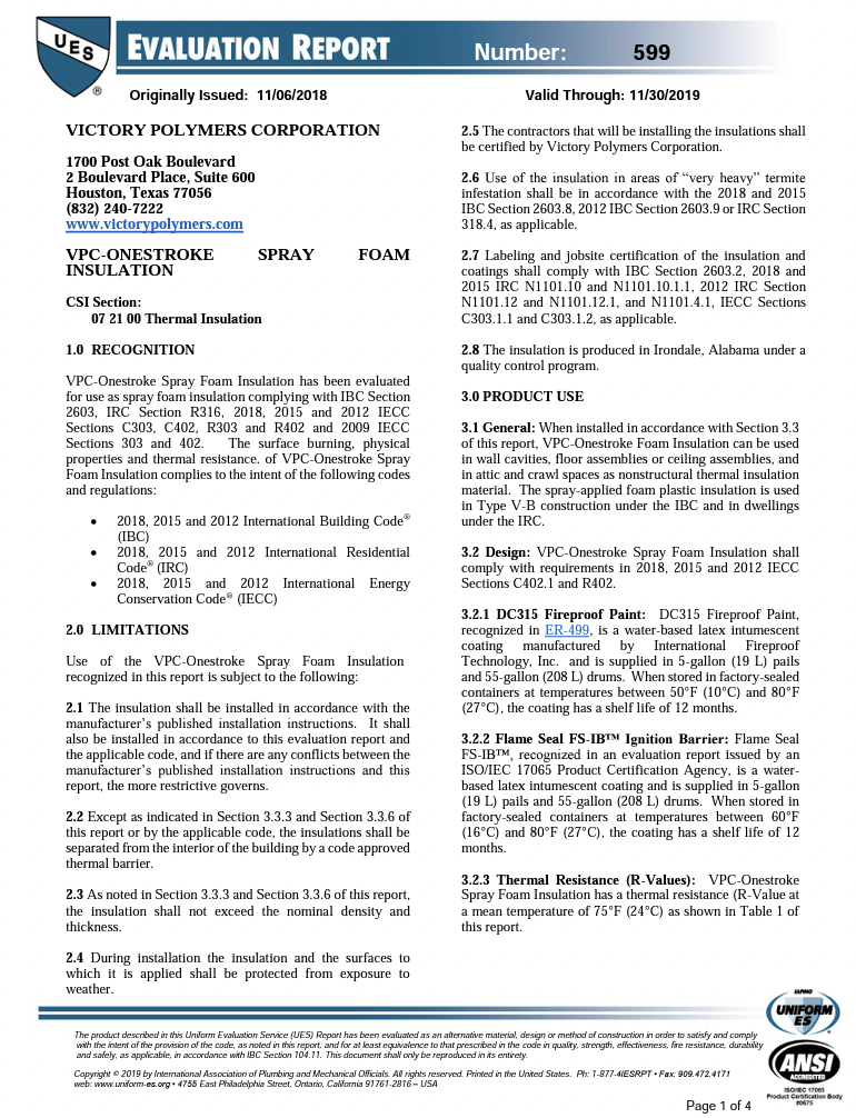 ER_0599- Onestroke IAPMO Revised Report