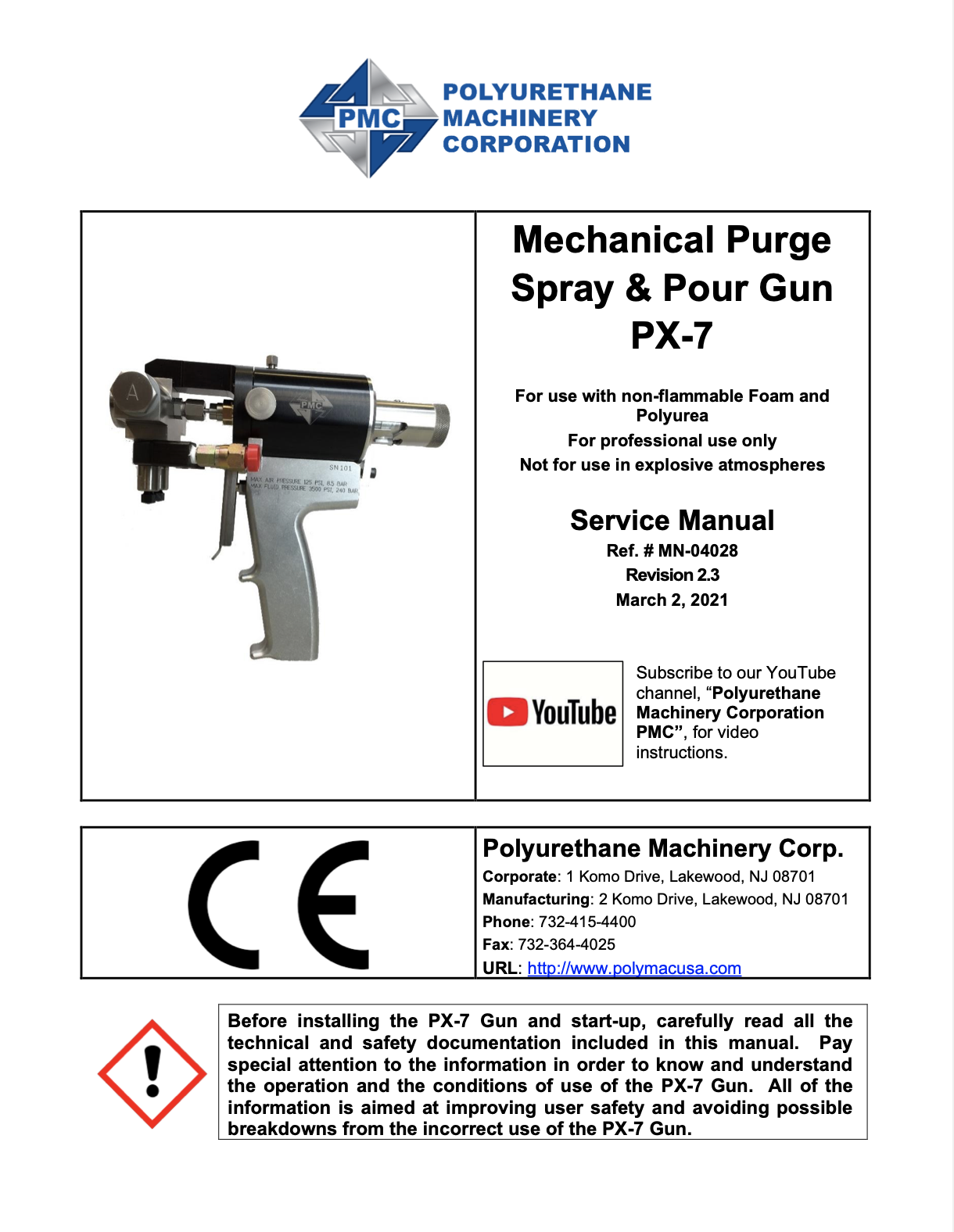 PMC PX-7 Service Manual