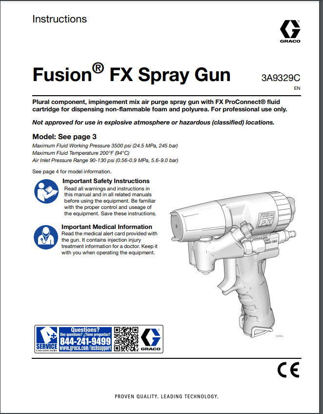 Graco Fusion FX Spray Gun Manual