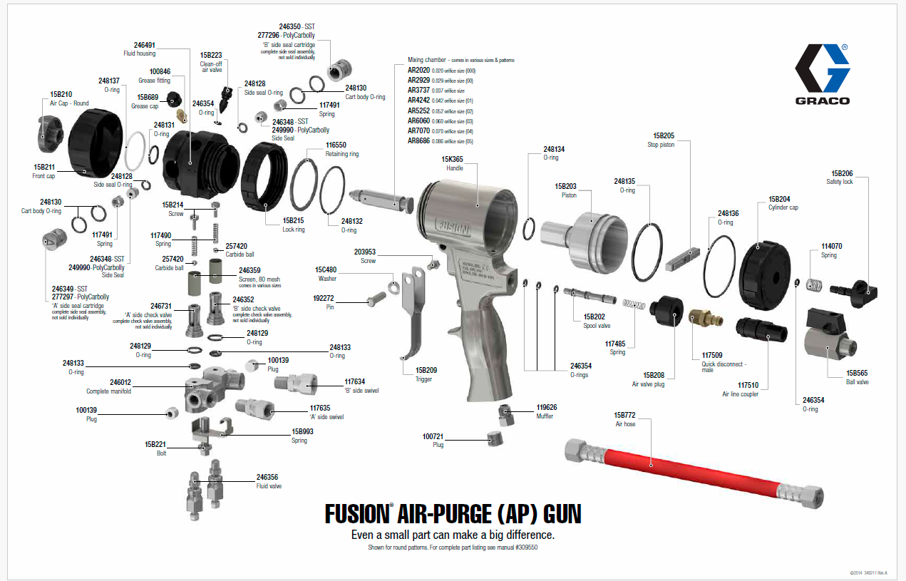 Graco Fusion Air Purge Gun Diagram