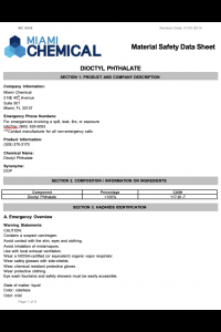 TSL-Dioctyl Phthalate MSDS