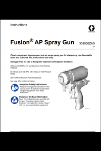 Graco Fusion Air Purge Spray Gun Operations Manual