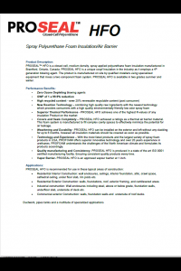 ProSeal HFO Elastochem Technical Data Sheet (TDS)