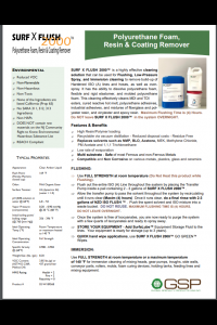 SURF X FLUSH-Technical Data Sheet (TDS)