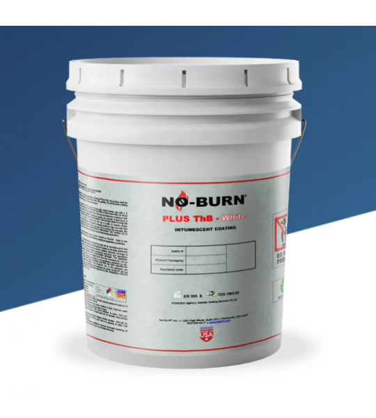 No-Burn Intumescent Coating Plus ThB, 5 gallons, White