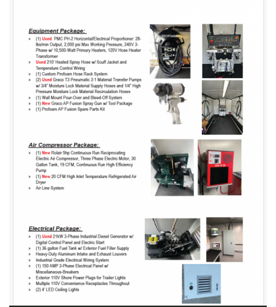 Used 18' Elite Series PMC PH-2, 21kw Diesel Powered Spray Rig