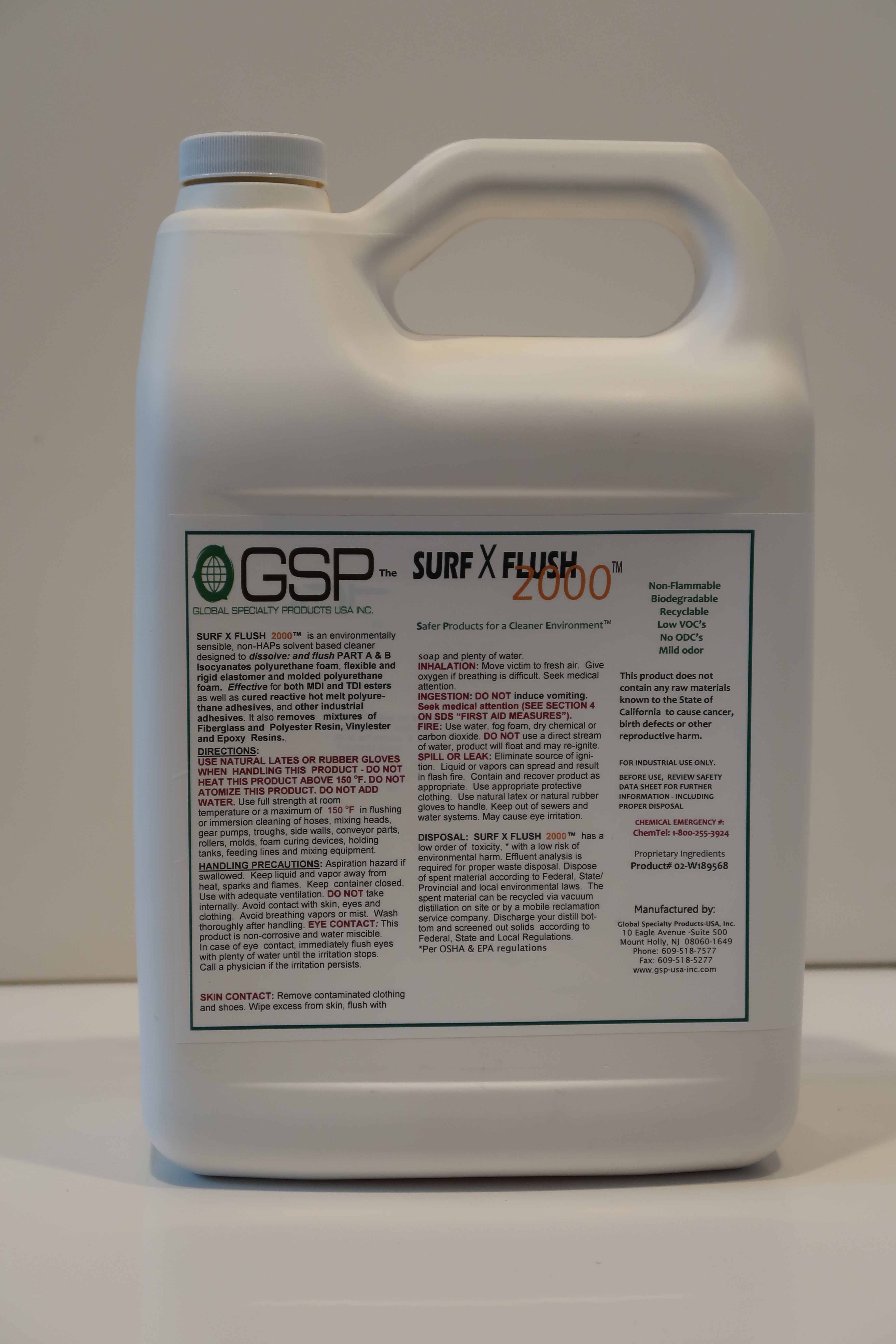 GSP Surf X Flush: 1-Gallon Jug