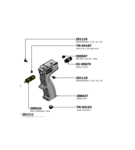 PMC Shoulder Bolt for AP3/Xtreme