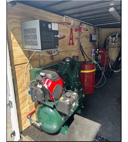 Demo 7' X 16' Eco Series PMC PK-25, 18kw Gas Generator Powered Spray Rig