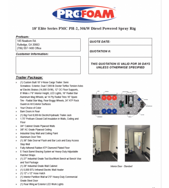 18’ Elite Series PMC PH-2 30kW Diesel Powered Spray Rig